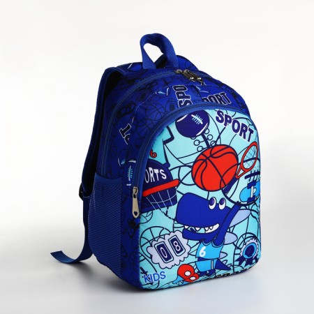 Baby backpack on lightning, blue color-2