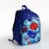 Baby backpack on lightning, blue color
