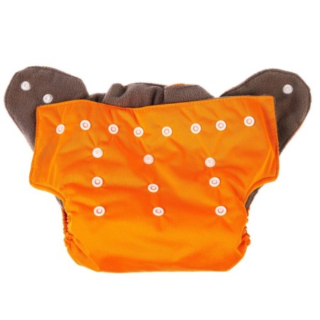 Panties-scammer, reusable, carbon-bamboo fabric, orange color, from 0-36 months.-7