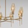EUROSVET PRISM ceiling lamp 60143/8, E14, 8x60W, 900x900x680 mm, brass color