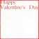 Flower film "St. Valentine", 58 x 58 cm, red