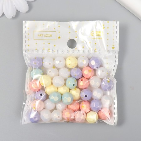 Beads for creativity Plastic "Glass. Pearl palette" set 20 grams d = 1 cm-4