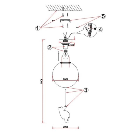 Suspension EVOLUCE. Sle115412-01. Modena. 1x60 W, E27, 25x25x51.2 cm, white color-5
