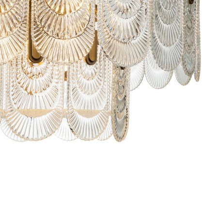 Lamp on the Indigo rod, 12022/b/9r Brass. 9x60W, E14, 800x800x395/1395 mm, lace effect-3