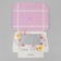 Confectionery packaging, a box with lamination "watercolor flowers", 20 x 12 x4 cm