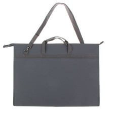 Folder for drawings and drawings A2, 650 x 480 x 50 mm, with handles, plastic, lightning from above, shoulder belt, gray