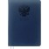 The weekly dated 2024, A4, 64 sheets, Devente.emblem, a solid cover of artificial leather with foam, lies, cream block 70 g/m2, blue