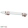Shelf with holders, width 40 cm, glass, antique copper