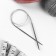 The knitting needles are circular, for knitting, with a metal cable, d = 4.5 mm, 14/100 cm