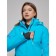 Ski jacket female, size 42, blue color
