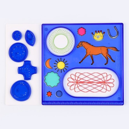 Horsema stencil stencil with coloring