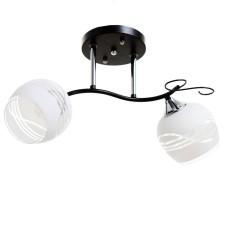 Milava chandelier 2he27 40W black-chromium 54x22x27 cm Bayerlux