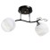 Milava chandelier 2he27 40W black-chromium 54x22x27 cm Bayerlux