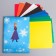 Cardboard color, A4, 16 sheets, 8 colors, non -unilateral, in a folder, 220 g/m², cold heart