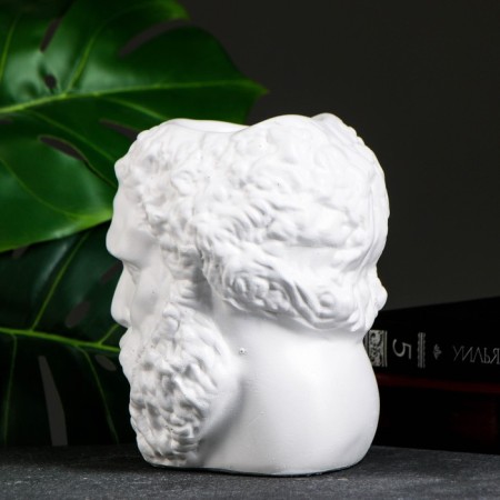 Kashpo - Organizer "Heracles's Head" Bely, 17cm-3