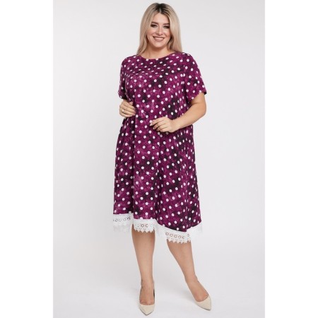 Female dress, size 62, dark pink color