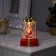 LED figure "Santa Claus with a gift" 7.5 × 12.5 × 4.9 cm, plastic, batteries AAAX2 (not complete), glow of warm white