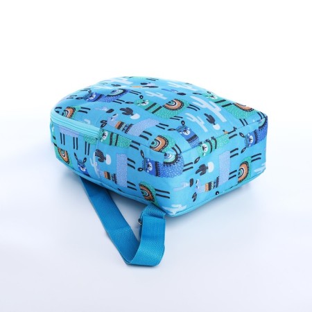 Baby backpack on lightning, blue color-4
