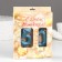 Candle in the cake jubilee "line" (set 2 in 1), number 50, blue metallic, 6.5 cm