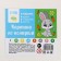 Picture on numbers for children "Bunny with carrots", 21 x 15 cm