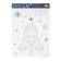 Vinyl sticker "Happy New Year", with a brilliant plays, 29.7 x 42 cm, New Year