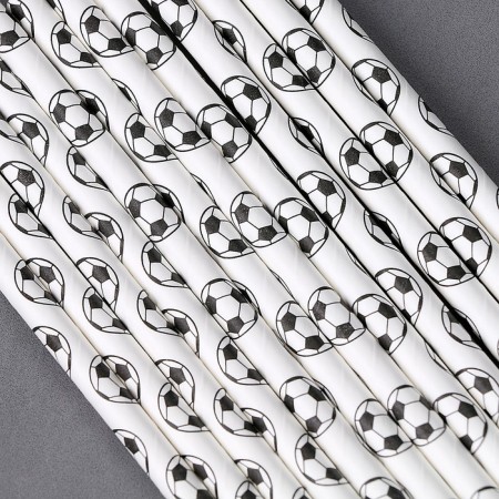 Tubes for the football cocktail, set of 12 pcs., White color-1