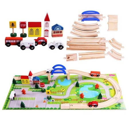 Wooden toy "Autotrek", 40 details-5