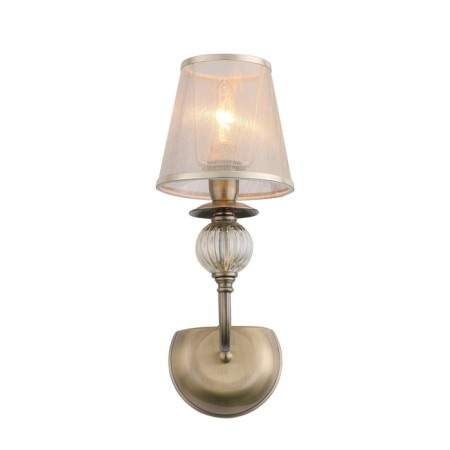 Wall lamp EVOLUCE. SL185.301.01. Grazia. 1x40 W, E14, 14x35.8 cm, bronze color, transparent