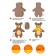 Set for creativity. Soft toy of fur "Bear"