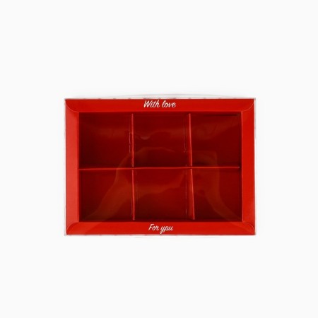 Box for 6 sweets with cells "Bant", 10 x 14.5 x 3 cm-2