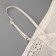 Collar false stand, openwork, neck diameter = 46 cm, 33 × 25.5 cm, ivory color