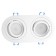 Introductive Lamp Feron DL2812, IP20, G5.3, 50 W, 175x92x25 mm, white color