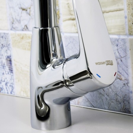 Kitchen mixer Wasserkraft Vils 5607, single -leaf, spill 209 mm, chrome-2