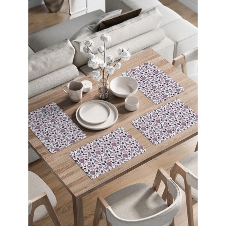 Set of napkins for setting the table "Girls", rectangular, rounded edges, size 30x46 cm, 4 pcs