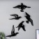 Souvenir Polystone Wall Decor "Seagull" Mix Black