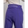Warmed female trousers, size 50, purple color