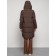 Coat insulated winter female, size 52, brown color