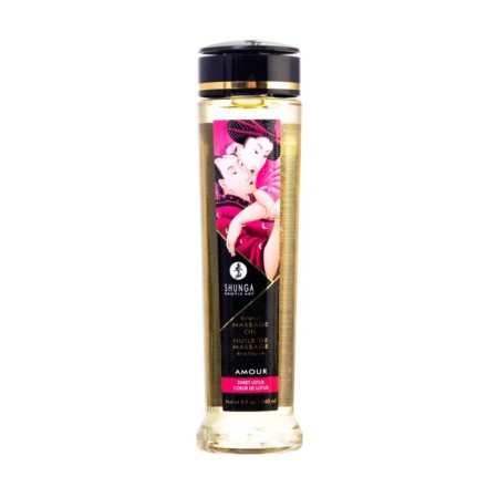 Massage oil shunga love communication "Sweet Lotus" exciting, 240 ml