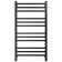 Electric towel Grois Alex, 500x1000 mm, 12 crossbars, lower, black