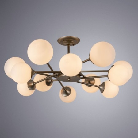 Ceiling chandelier Arte Lamp Marco A2703PL-12SG, E14, 12x60 W, 81x81x46 cm, golden-1
