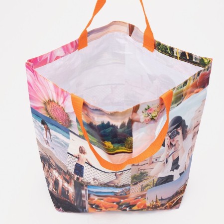 A chopper bag without a zipper, without a lining, colorful color-2