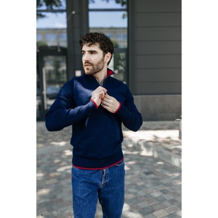 Jumper male ise, size 50, dark blue color-2