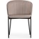 Stool on a metal frame Neil metal/velor, black/latte 58x54x80 cm