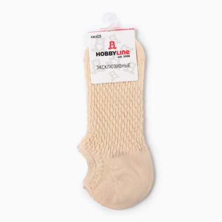 Women's socks, beige color, size 36-40-2