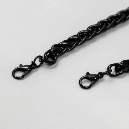 Chain with 2 carabiners link thickness 0.2 mm 0.6x60 cm black-1