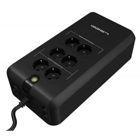 Source of uninterrupted power Ippon Back Verso 800, 420 W, 800 VA, Black