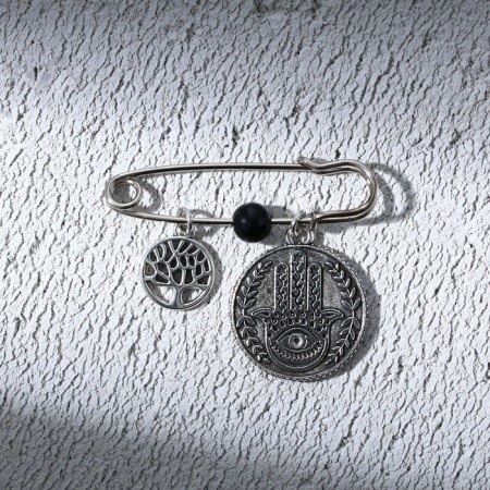 Brooch - Pin "from the evil eye", length 3.5 cm-1