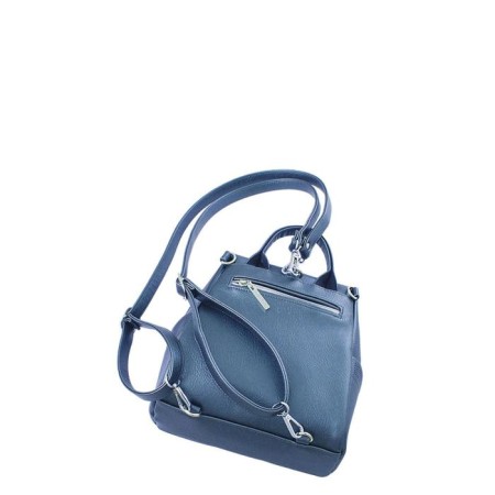 Bag-rugzak claim. Kozh, lightning, blue color-1