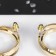 Earrings metal "circles" are dense, color gold
