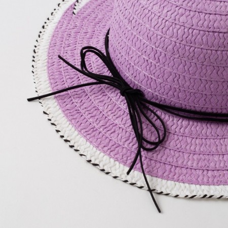 Hat for the girl Minaku "Puppeter", Purple color, size 50-1